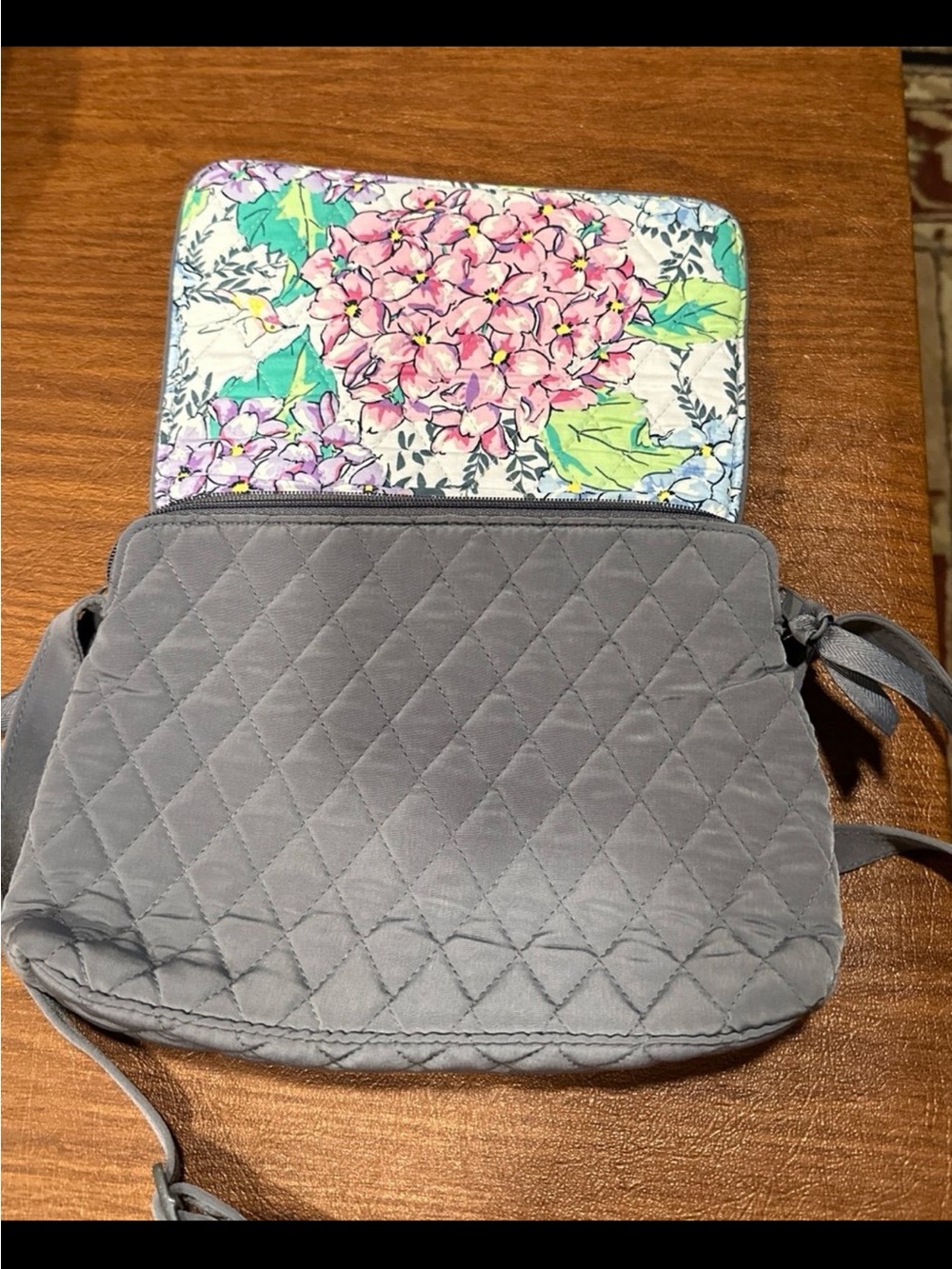 Vera Bradley Happy Hydrangea Crossbody Bag - Picture 4 of 5